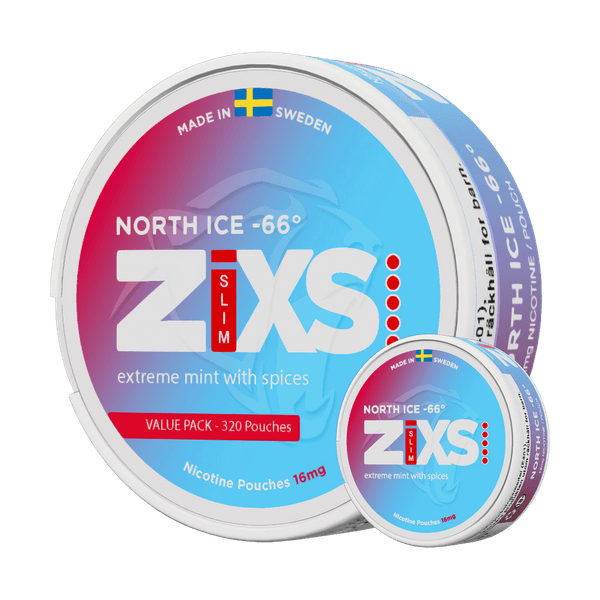 Νικοτίνης φακελάκια ZIXS North Ice 66 Jumbo Can