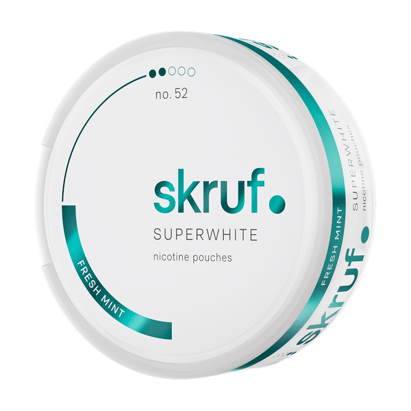 Νικοτίνης φακελάκια SKRUF Superwhite Fresh Mint No 52