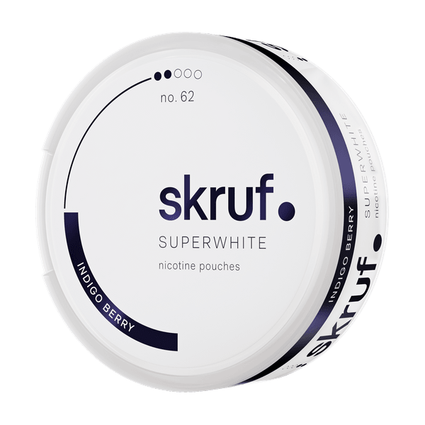Νικοτίνης φακελάκια SKRUF Superwhite Indigo Berry No 62
